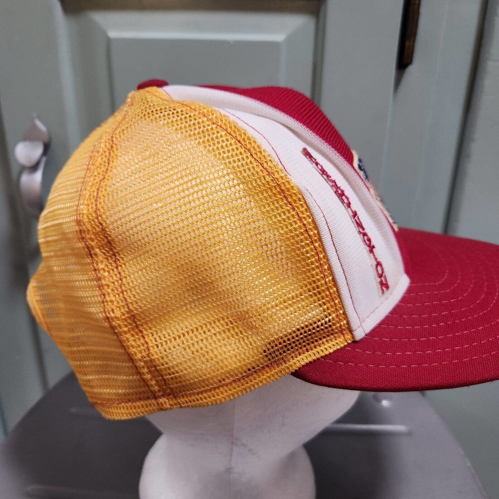 VTG 1984 NFL Washington Redskins Super Bowl XVIII Mesh Trucker Snapback Hat Cap - Picture 6 of 12